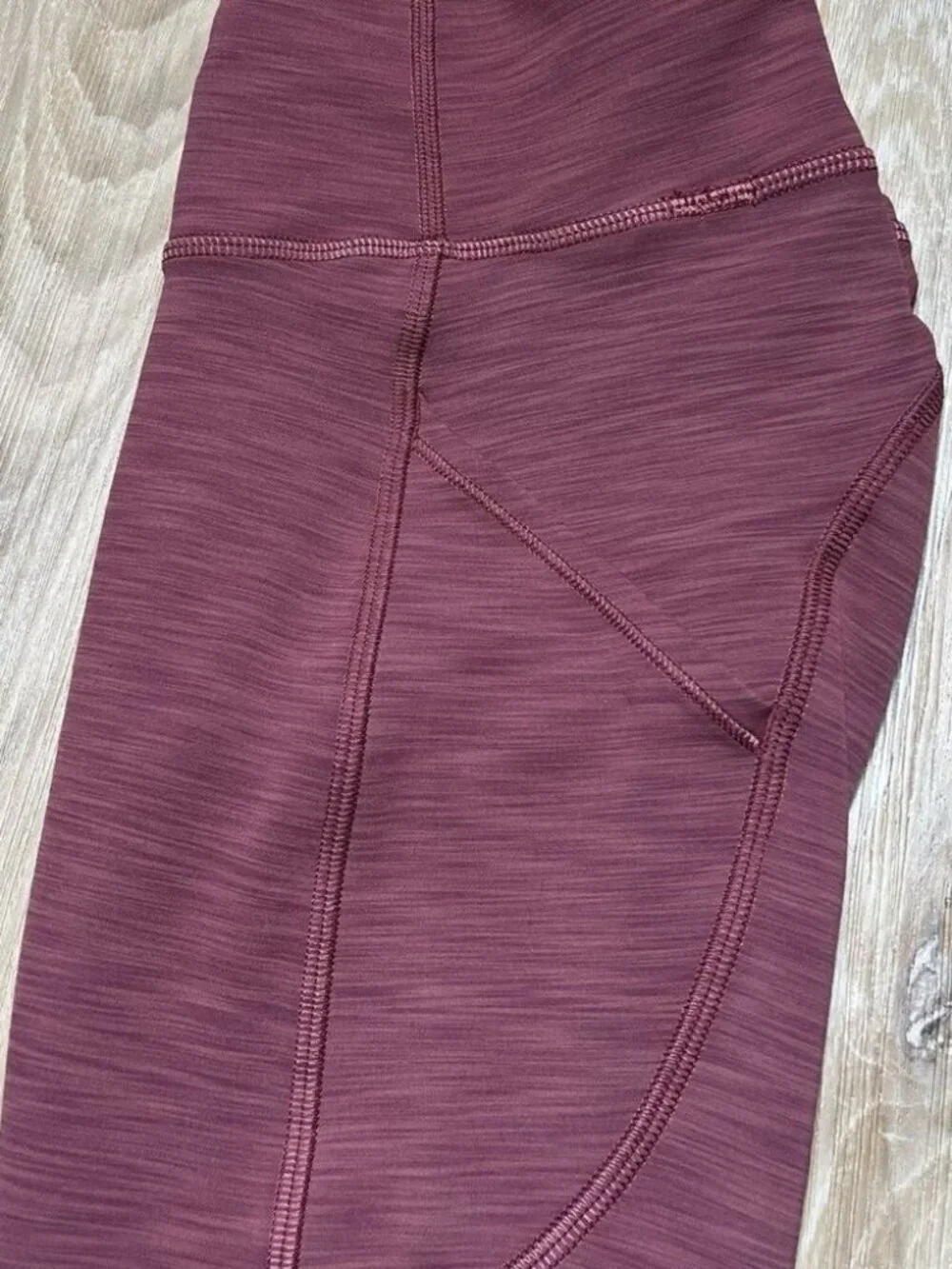 Lululemon Heathered Mulled Wine Invigorate High-Rise Leggings - Size 0
